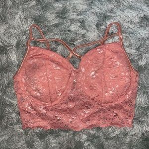 Pink Lace Bralette